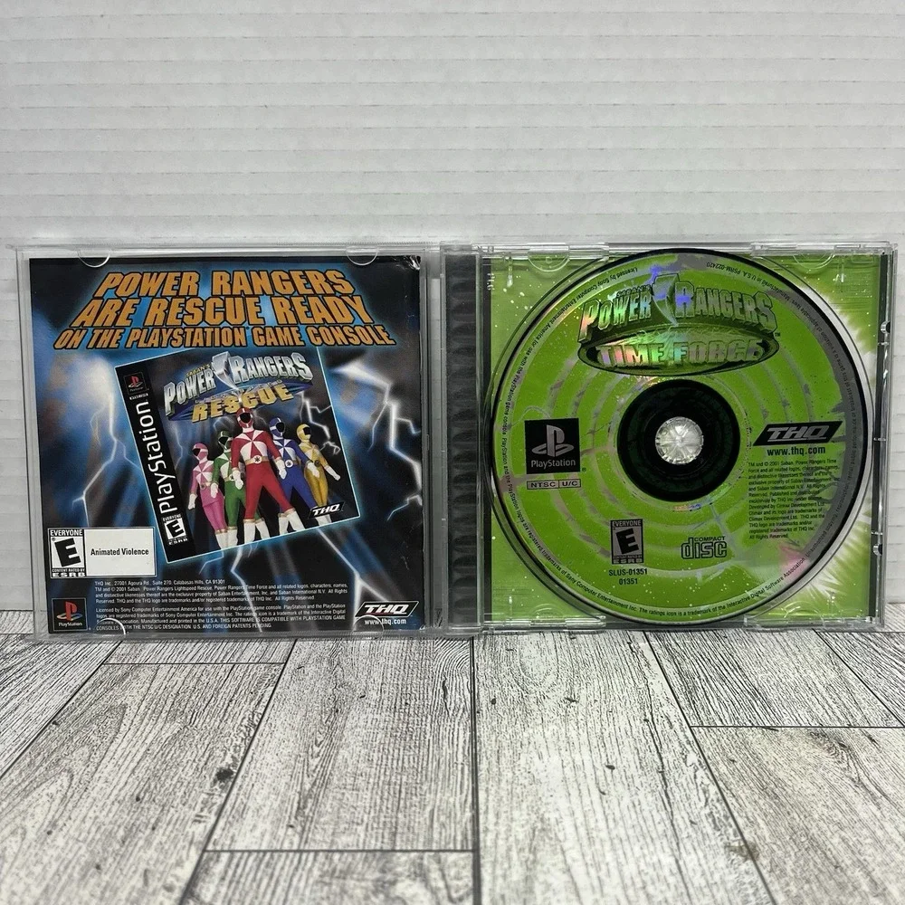 Power Rangers: Time Force  (Sony Playstation 1,‎ PS1) Complete CIB